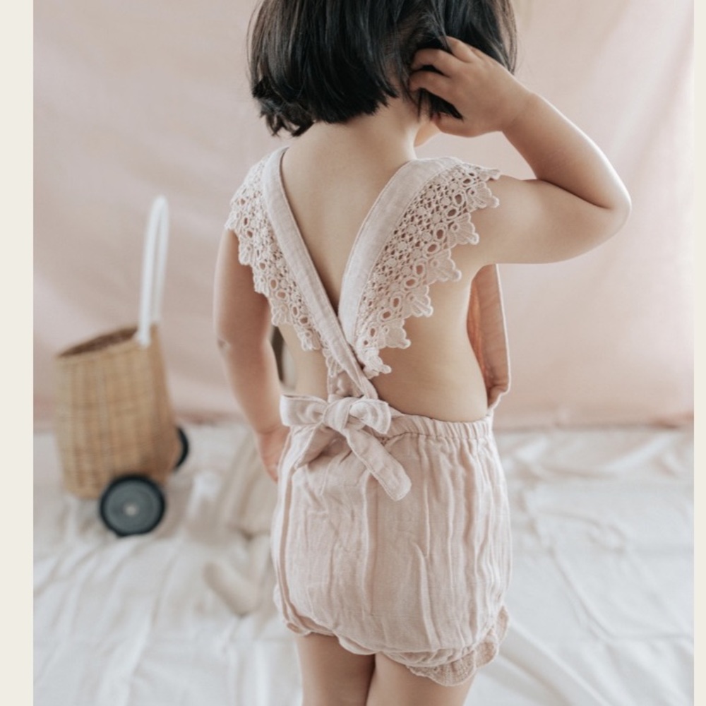 Jamie Kay organic muslin lace Indie Playsuit